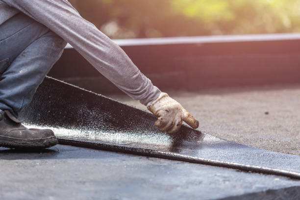 Professional Waterproofing technician working in Lyndhurst, NJ